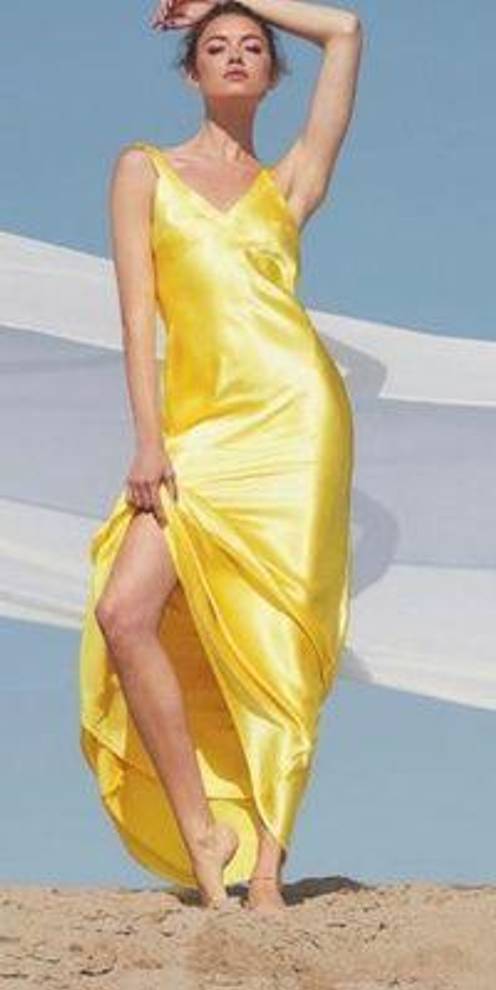 Luxy Lulus Satin Strappy Maxi Dress